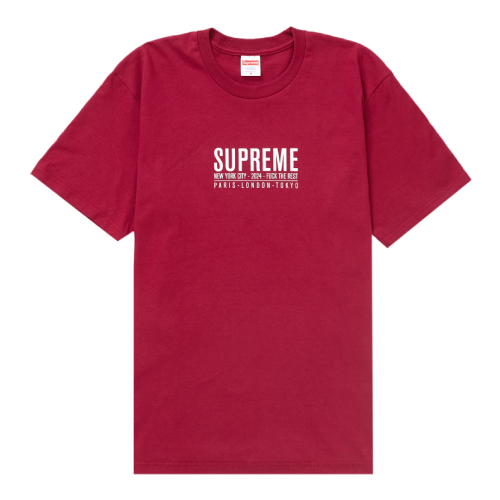 Supreme Paris Tee Cardinal